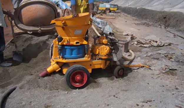 concrete gunning machine