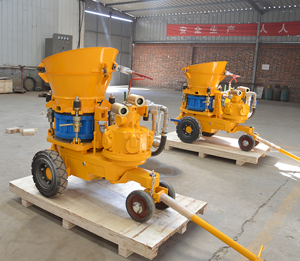 Air motor driven shotcrete machine for sale