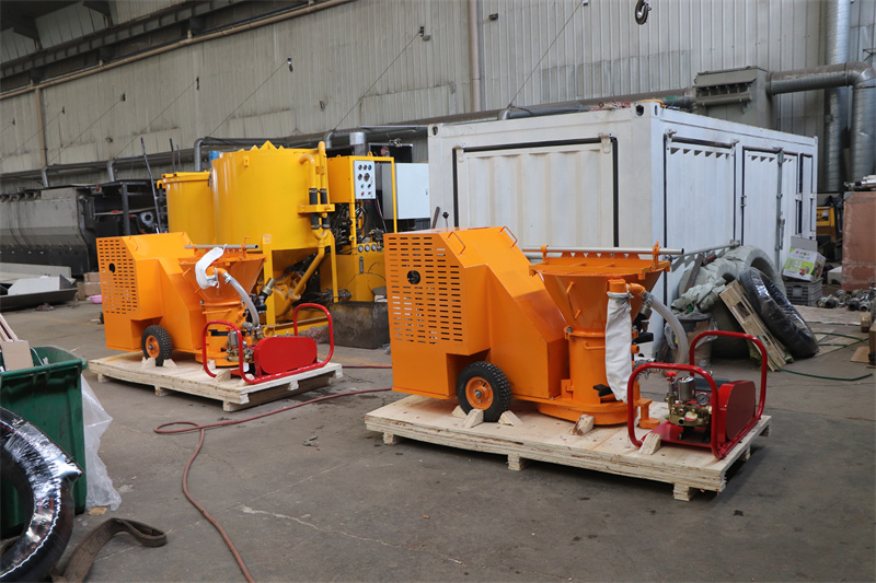 Dry mix shotcrete machine for dry concrete spraying