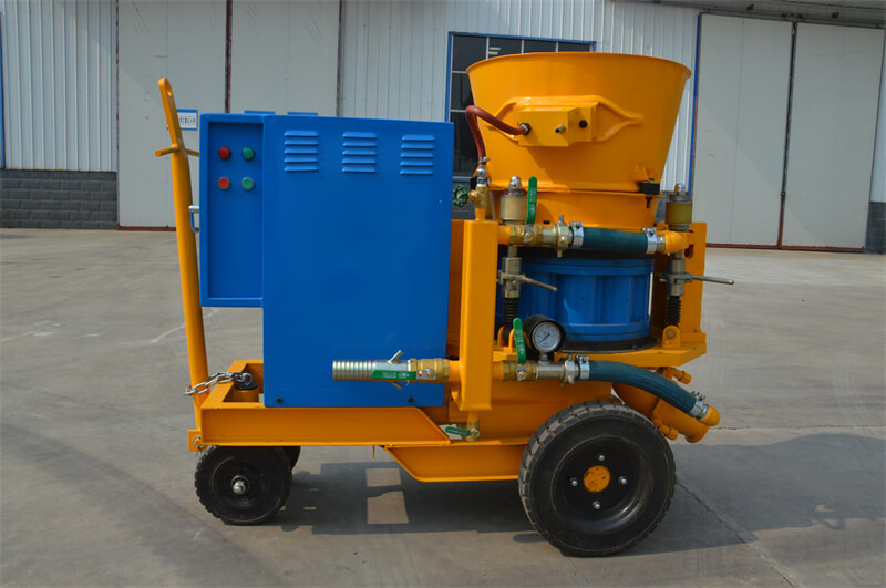 Concrete spraying machines in the construction industry