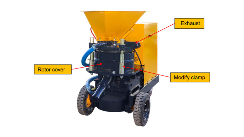 wet and dry shotcrete sprayer