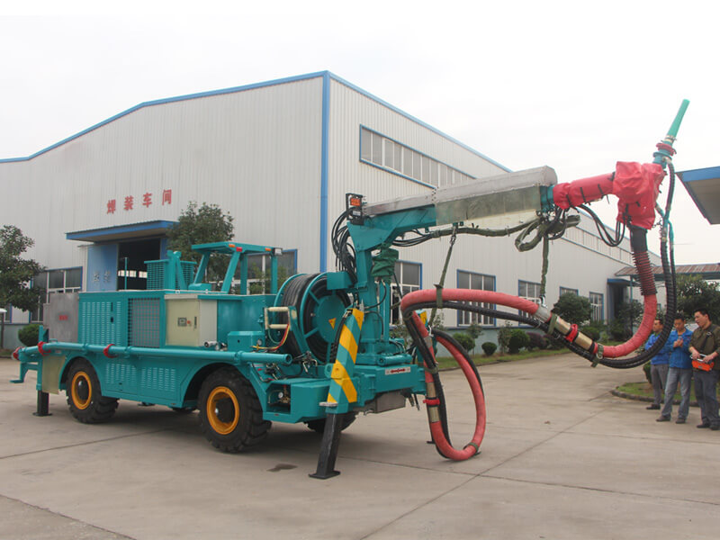 HSC-2008 shotcrete machine with spray arm